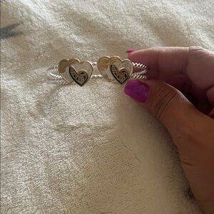 Montana Silversmiths Silver and Gold Heart Bracelets